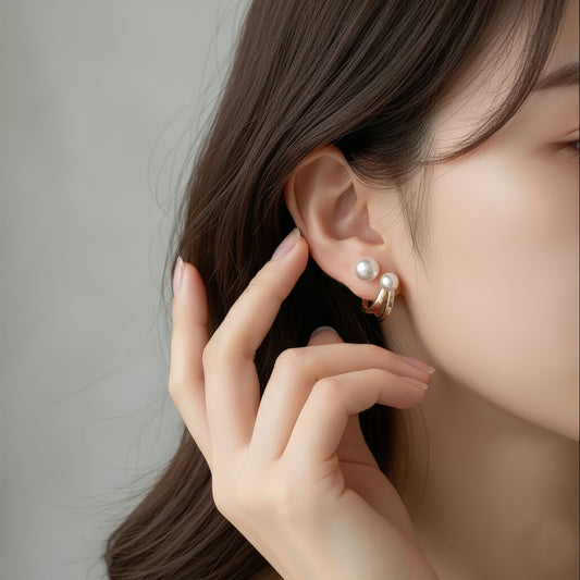 Duet Pearl Studs