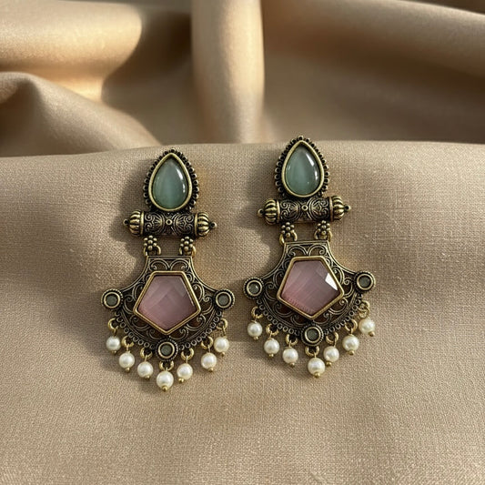 Mrinalini (Pastel Pink & Green)