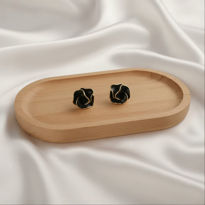 Midnight Rose Studs