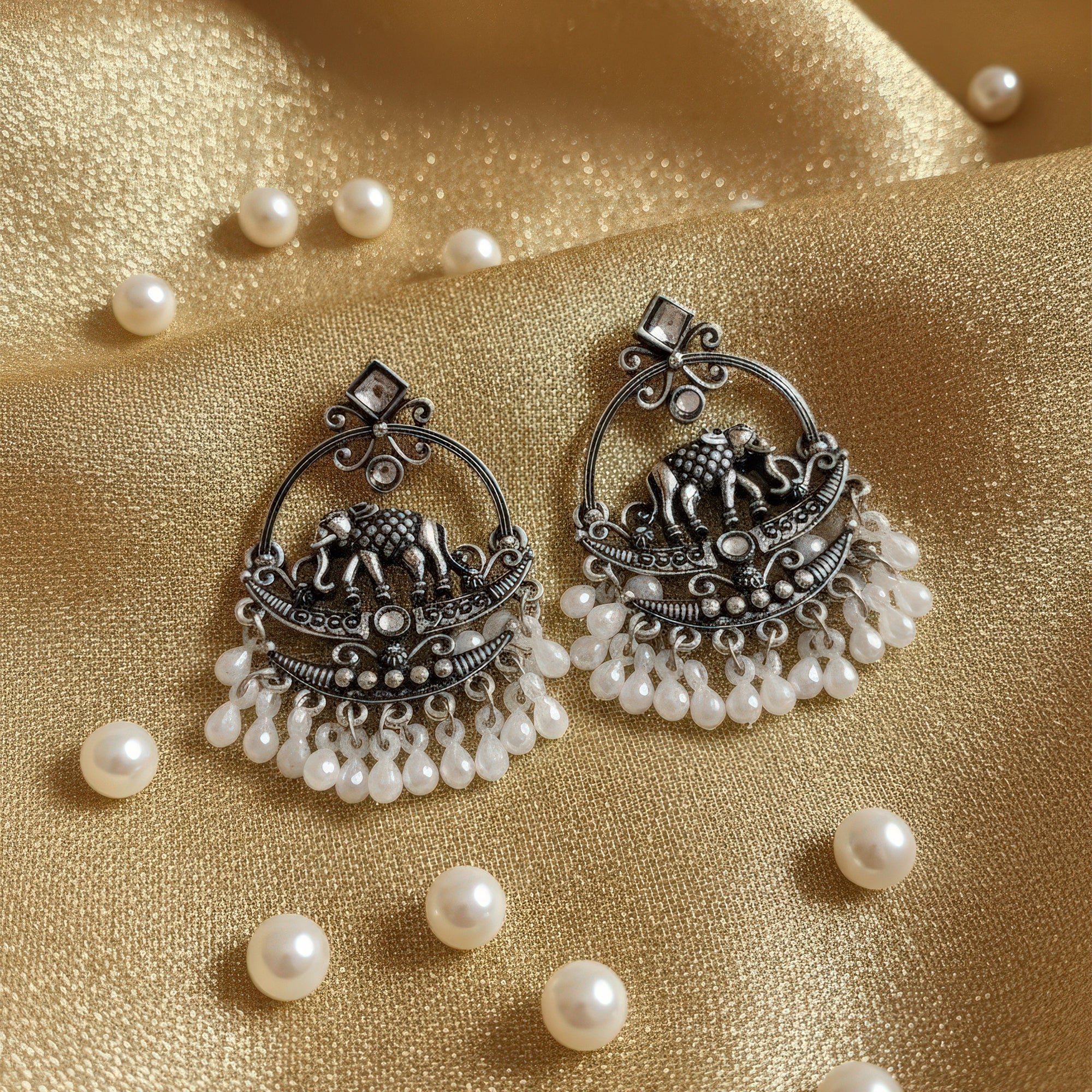 Elephant Royale Jhumkas