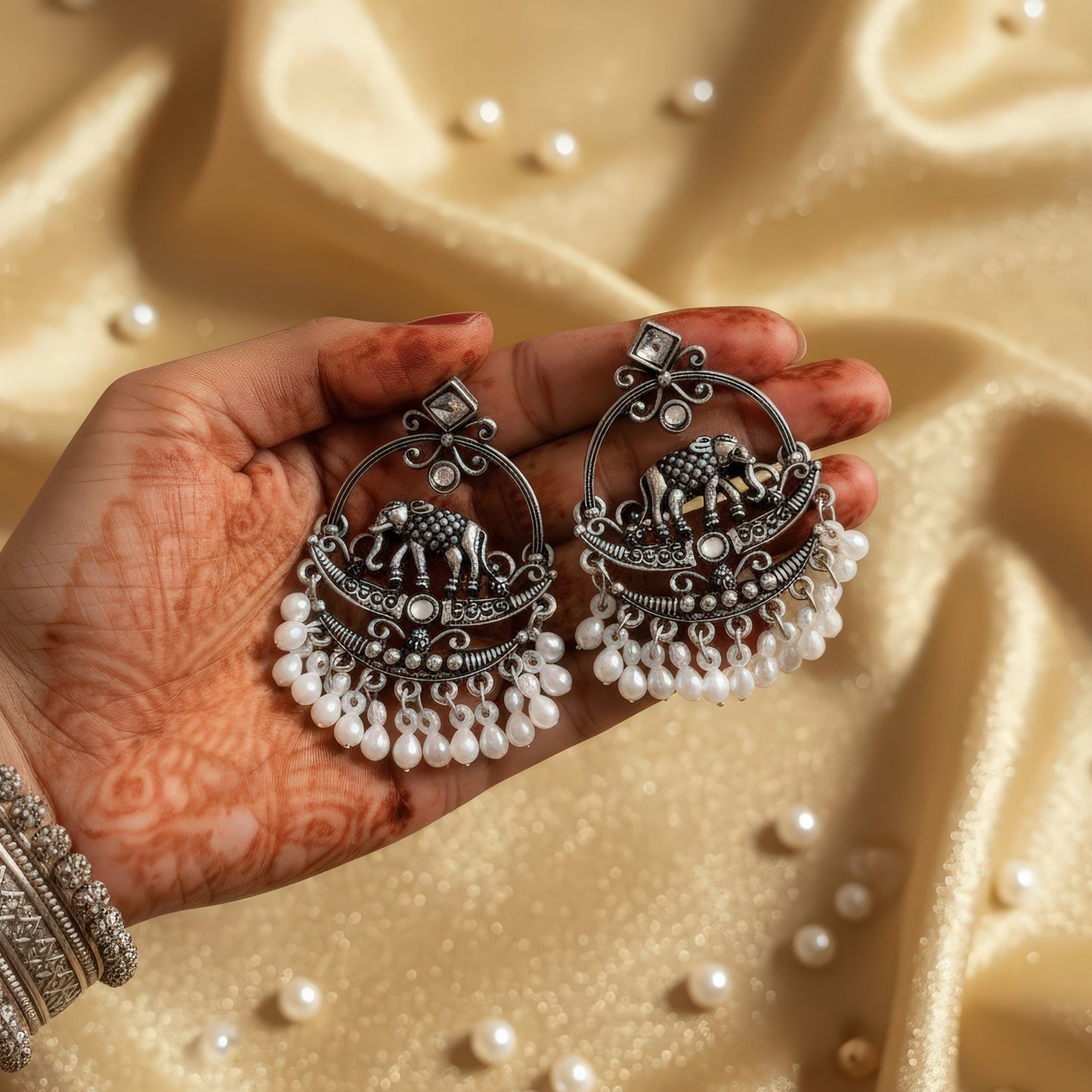 Elephant Royale Jhumkas