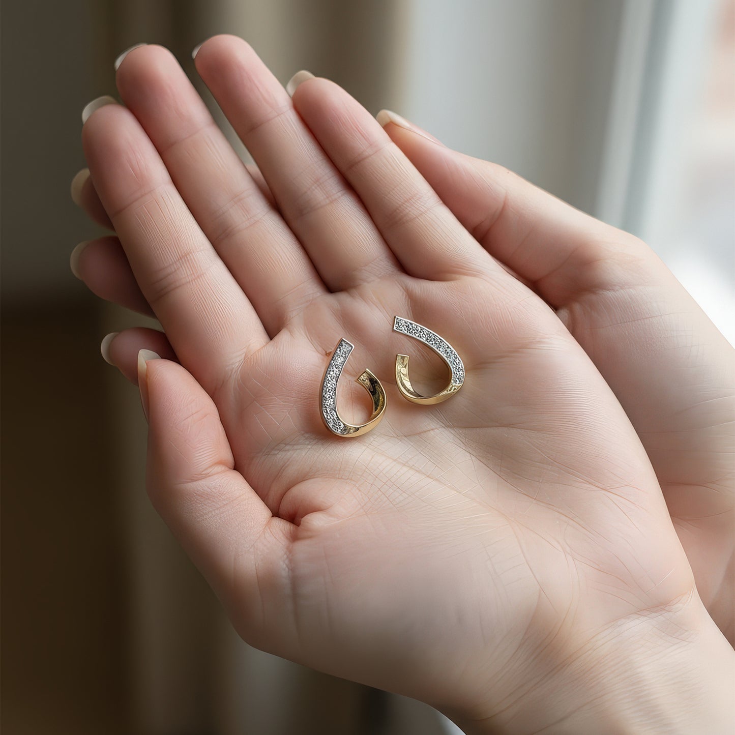 Glimmering Arc Studs