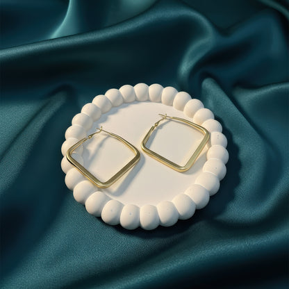 Matte Square Hoops