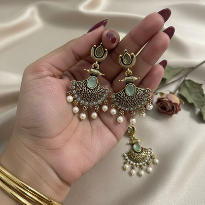 Apsara Jhumki (Pastel Green)