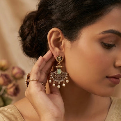 Apsara Jhumki (Pastel Green)