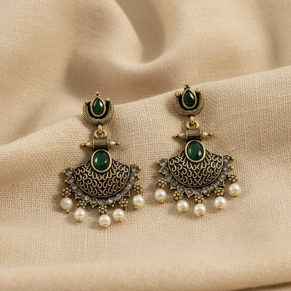 Apsara Jhumki (Dark Green)
