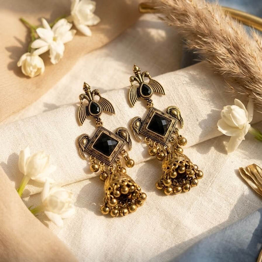 Peacock Charm (Black)