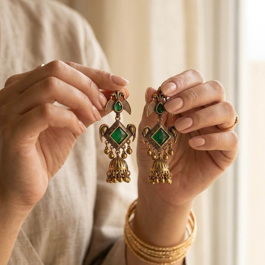 Peacock Charm (Green)