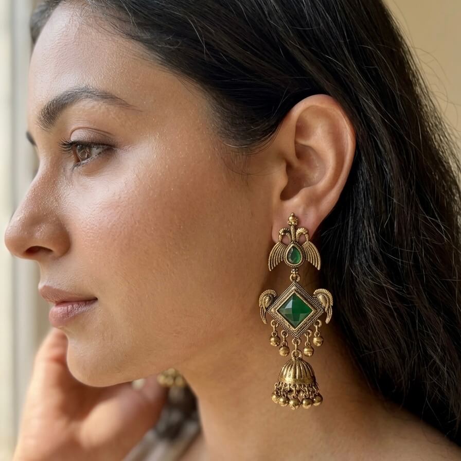 Peacock Charm (Green)