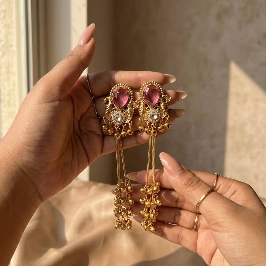Kashmiri Drops (Pink)