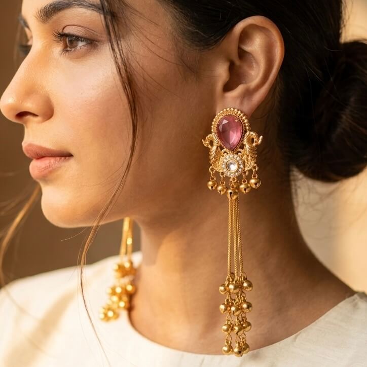 Kashmiri Drops (Pink)
