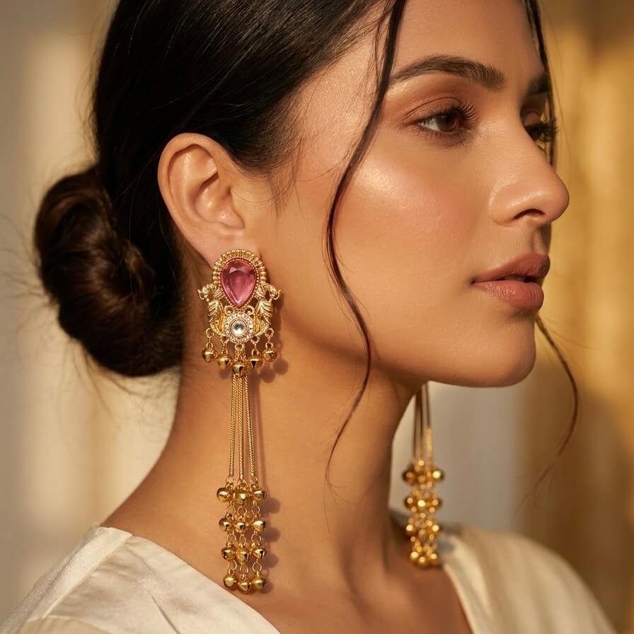 Kashmiri Drops (Pink)