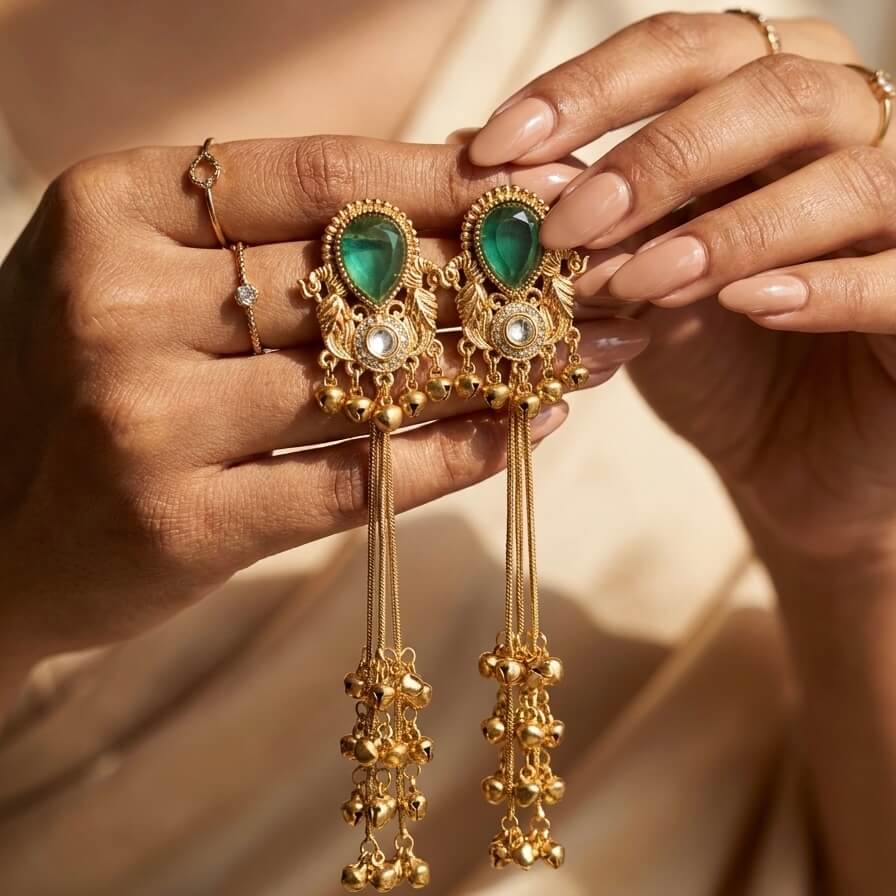 Kashmiri Drops (Sea Blue)