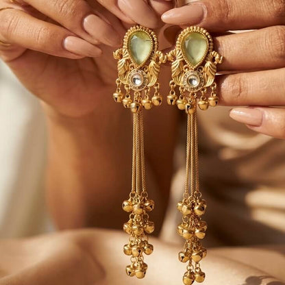 Kashmiri Drops (Mint Green)