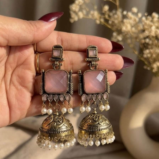 Pearl Bells Jhumkas