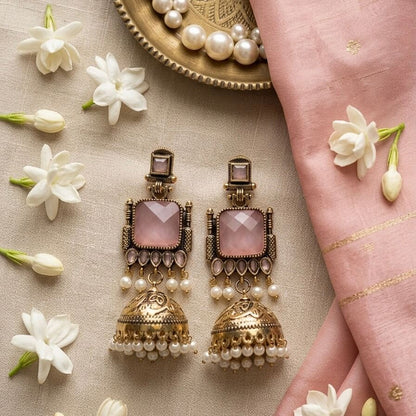 Pearl Bells Jhumkas
