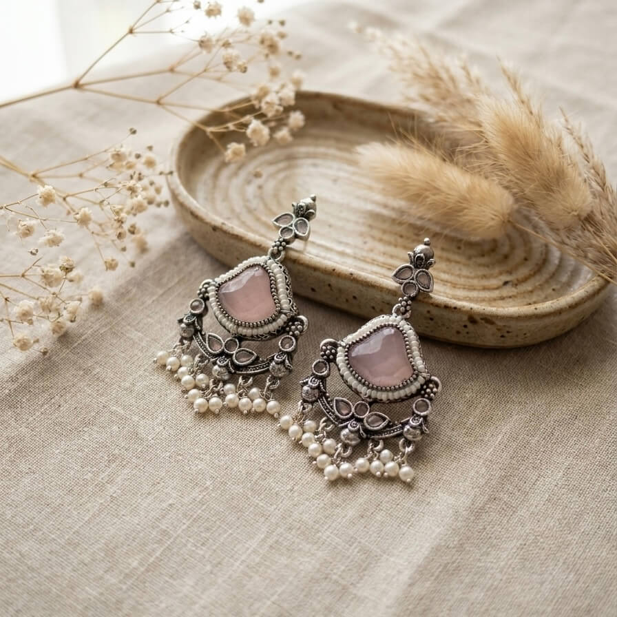 Elara Earrings (Pastel Pink)