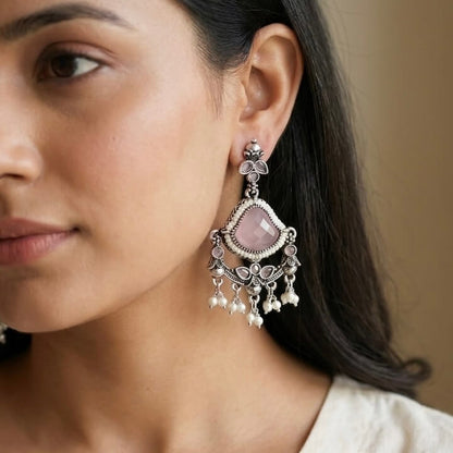 Elara Earrings (Pastel Pink)
