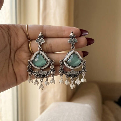 Elara Earrings (Pastel Green)