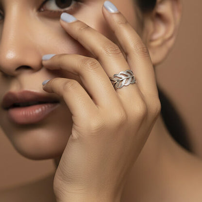 Silver Plume Ring