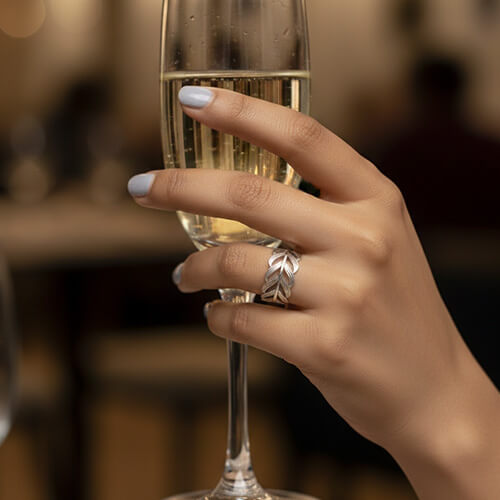 Silver Plume Ring
