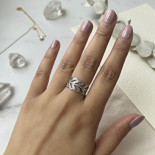 Silver Plume Ring