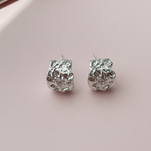 Crushed Silver Studs